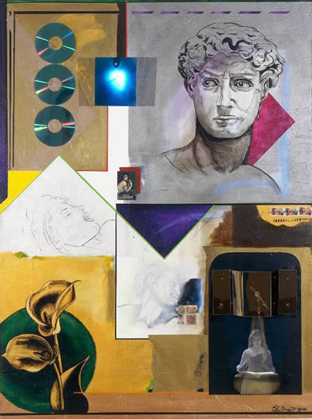 Regression Progression Mixed Media On Wood 