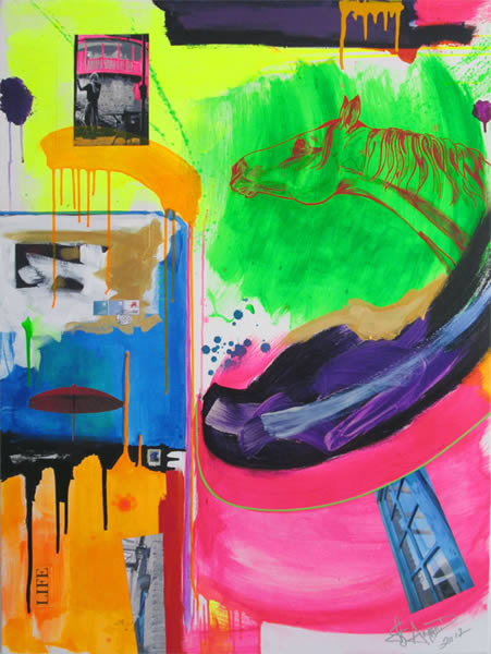 Michael St. Amand Shato Mere 2 - (Georgia) Mixed Media On Canvas 36w x 48 h | 91.44w x 122h cm  2012