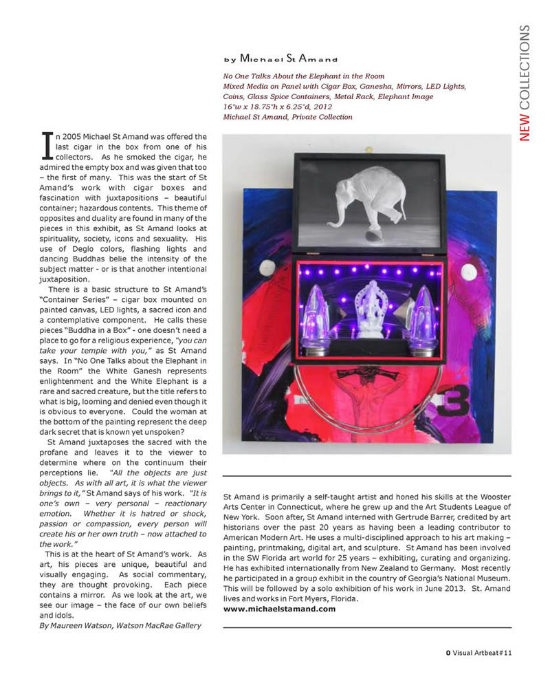 Michael St. Amand Visual ARTBEAT Magazine Feb 2013