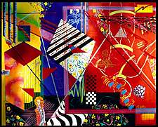 for falling down- mixed media on canvas